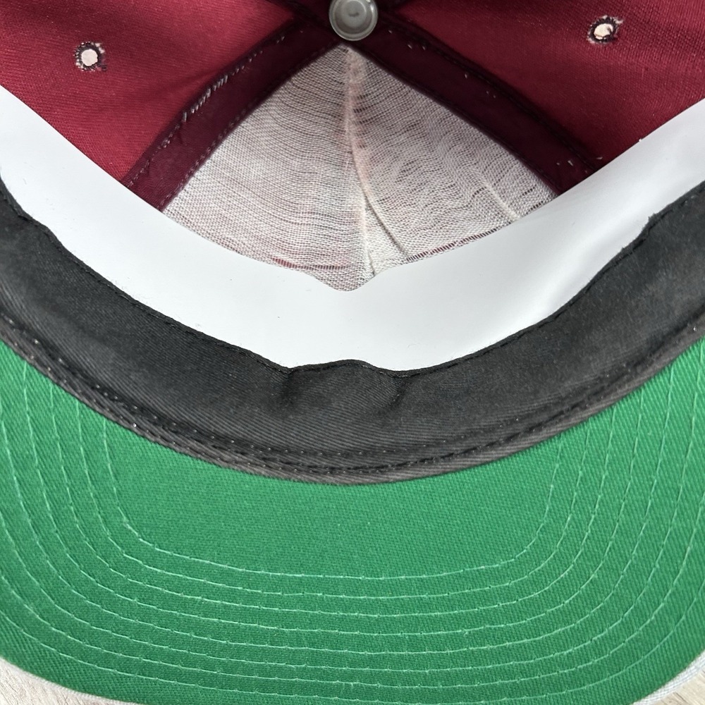 VTG Alabama Crimson Tide Arch Snapback Hat College Red Gray P Cap Made In USA - Picture 6 of 9